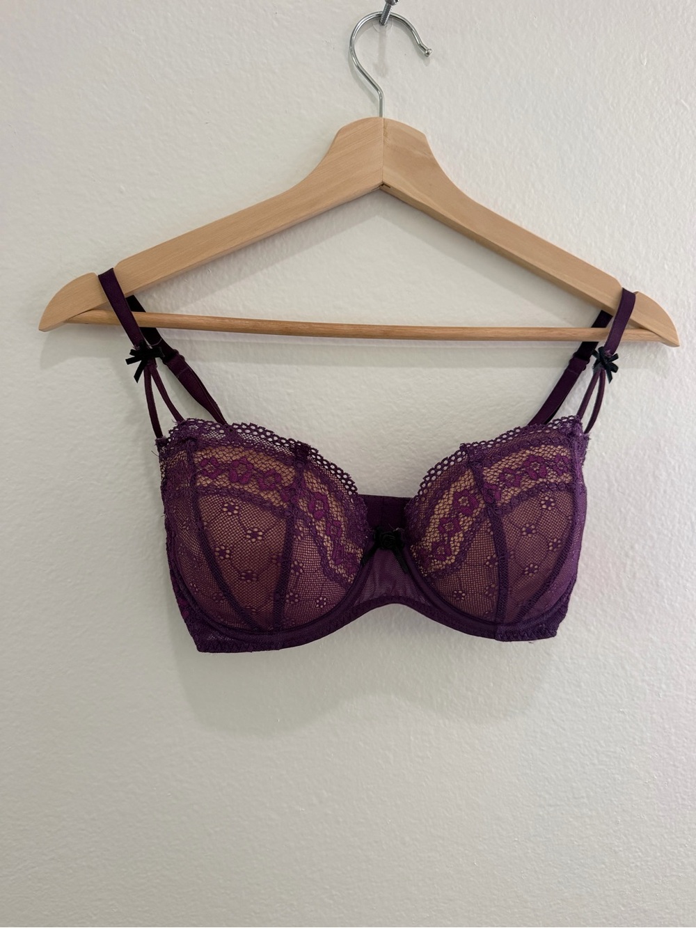 Betsy Johnson Demi Cup Lace Bra